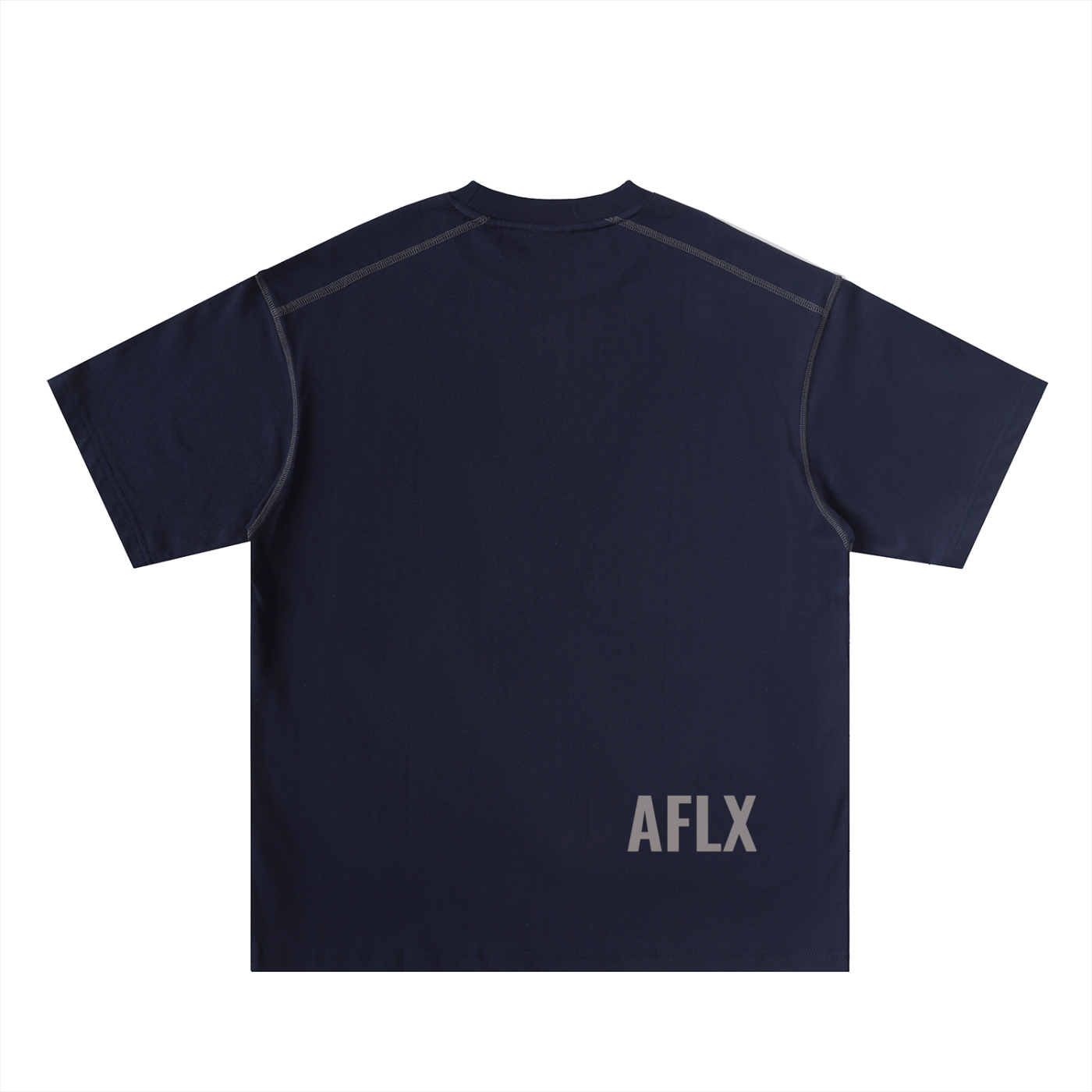Oversized Contrast-Stitched Cotton Tee