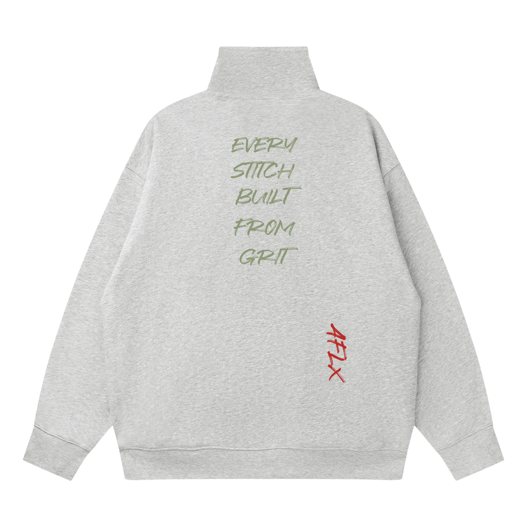 Quarter-Zip Drop Shoulder Sweatshirt