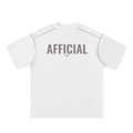 Oversized Contrast-Stitched Cotton Tee