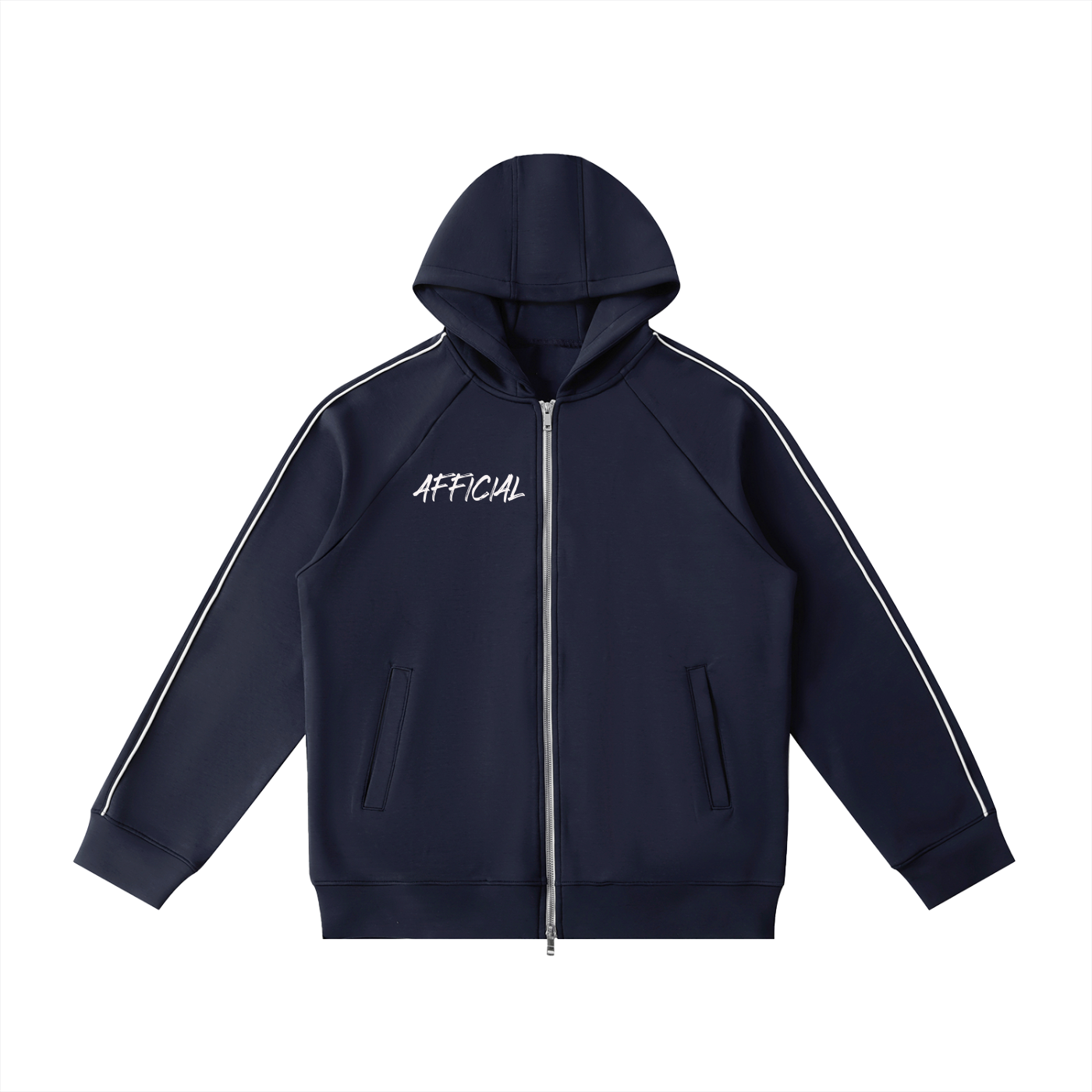 Heavyweight Raglan Sleeve Zip Hoodie