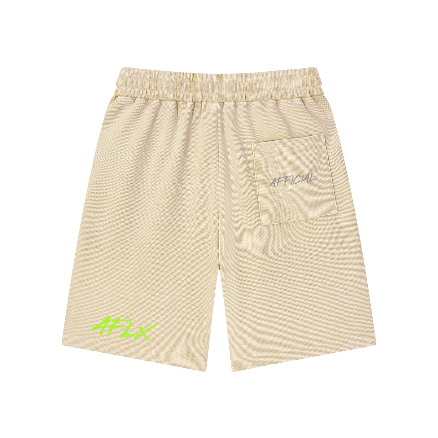 Mineral Wash Waffle Knit Shorts