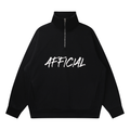Quarter-Zip Drop Shoulder Sweatshirt