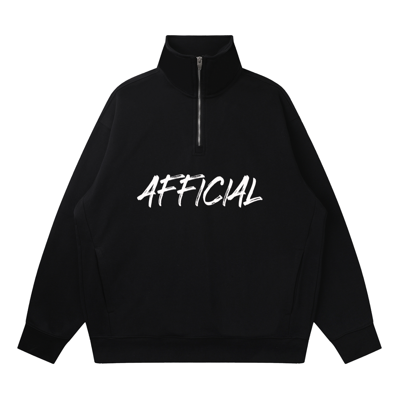 Quarter-Zip Drop Shoulder Sweatshirt