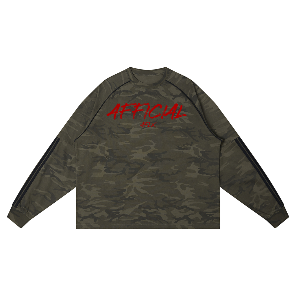 Unisex Camo Loose Long Sleeve T-Shirt