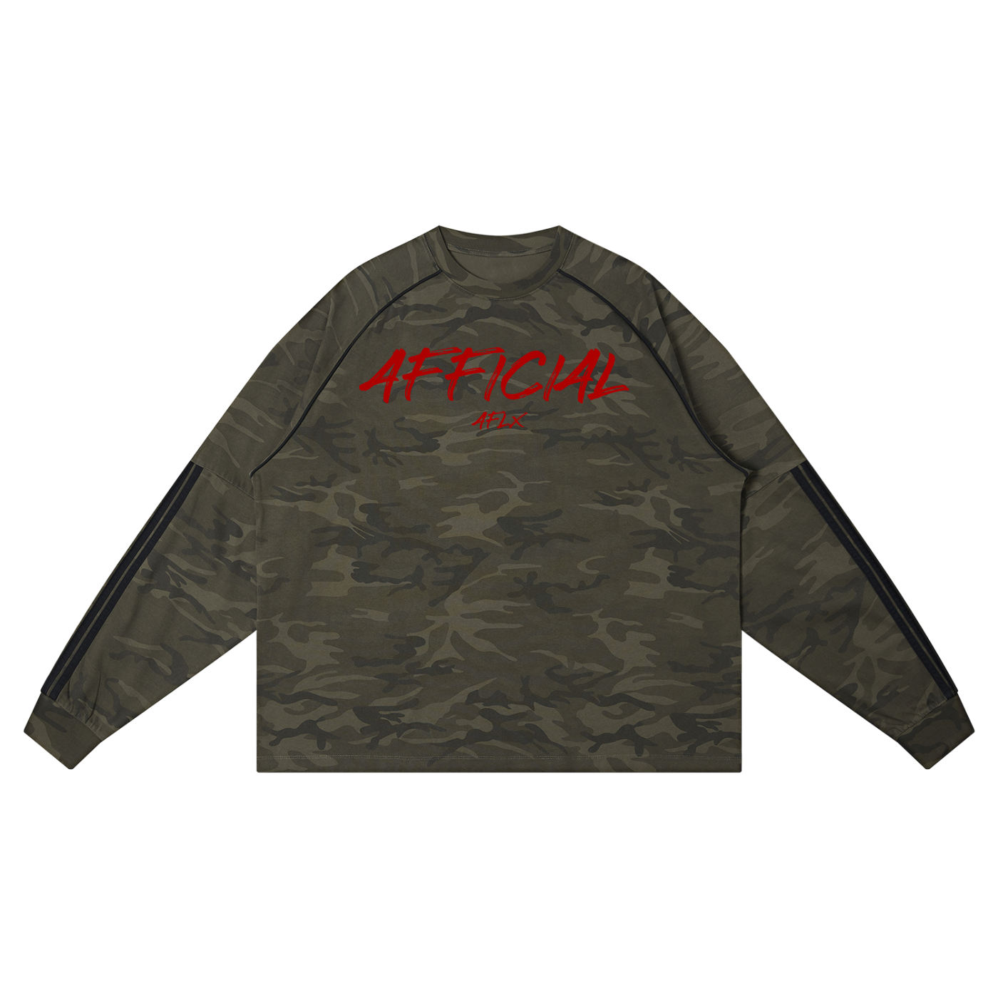 Unisex Camo Loose Long Sleeve T-Shirt