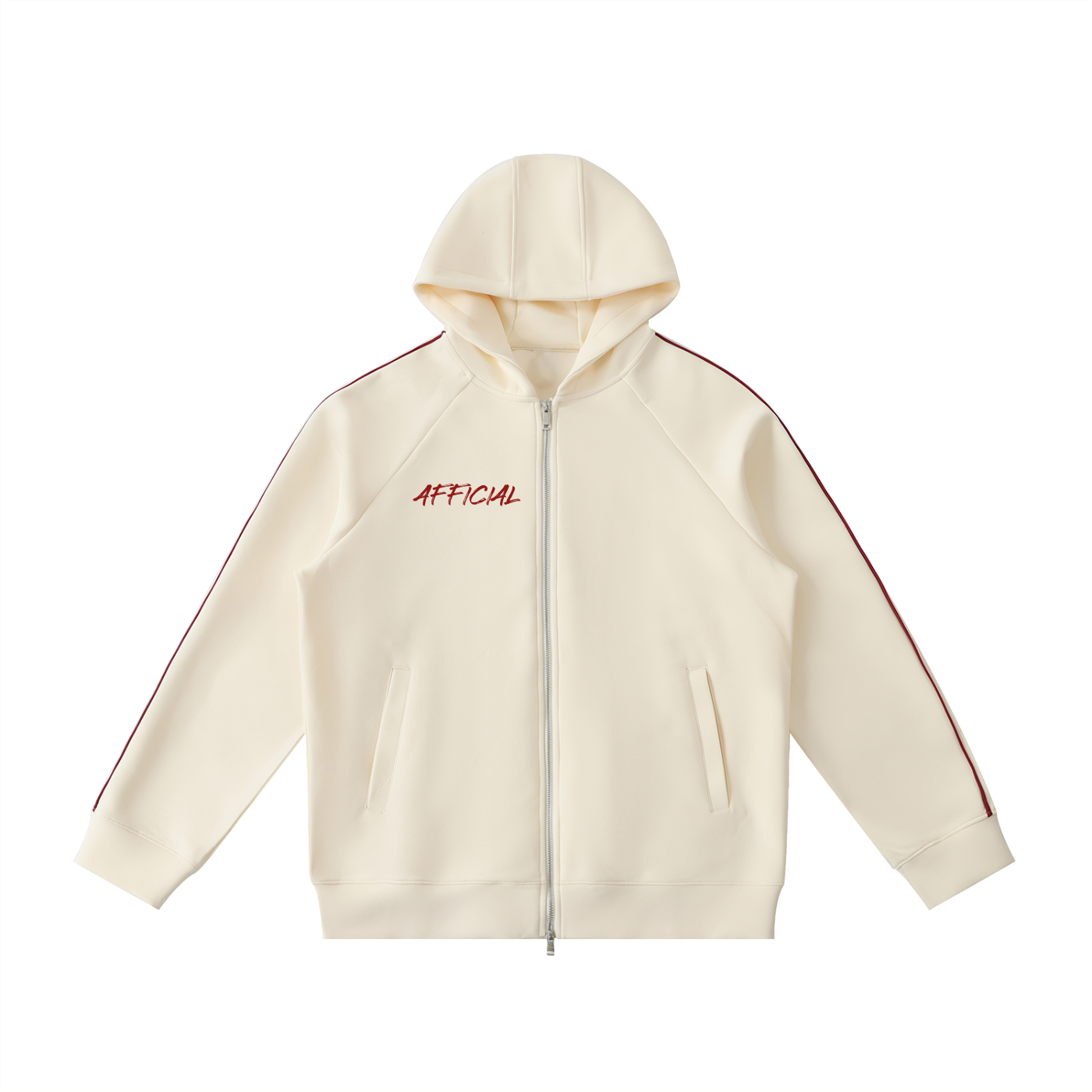 Heavyweight Raglan Sleeve Zip Hoodie