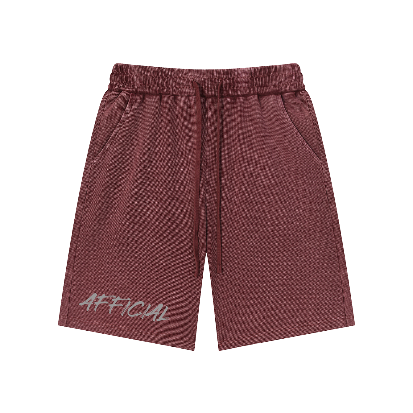 Mineral Wash Waffle Knit Shorts