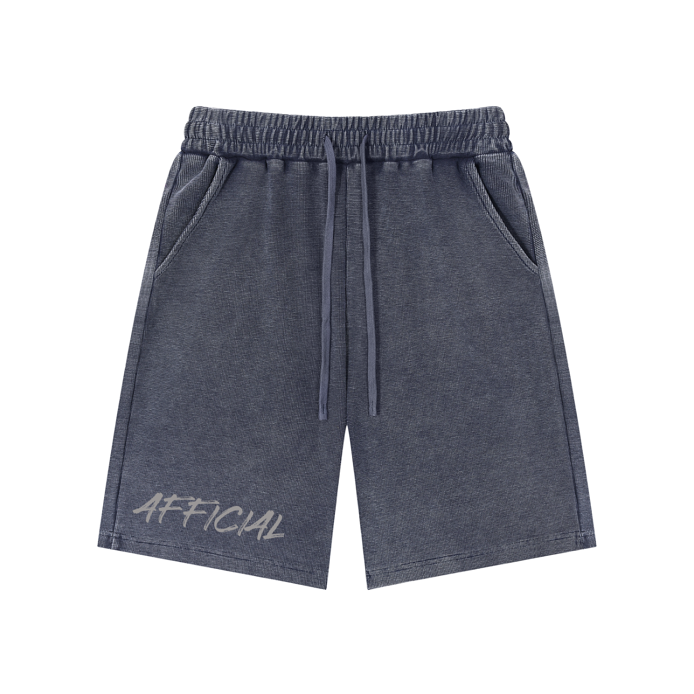 Mineral Wash Waffle Knit Shorts