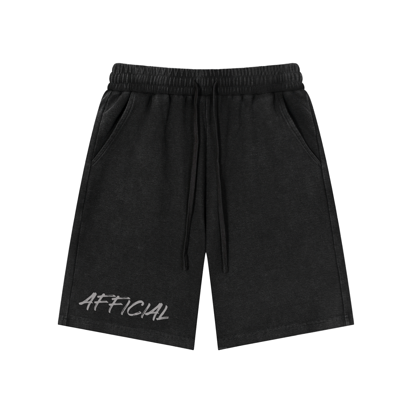 Mineral Wash Waffle Knit Shorts