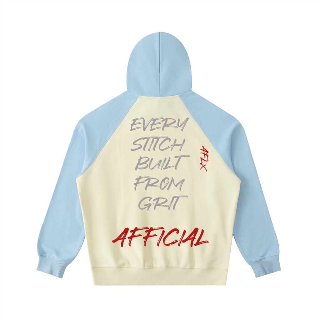 Color-Block Raglan Sleeve Hoodie