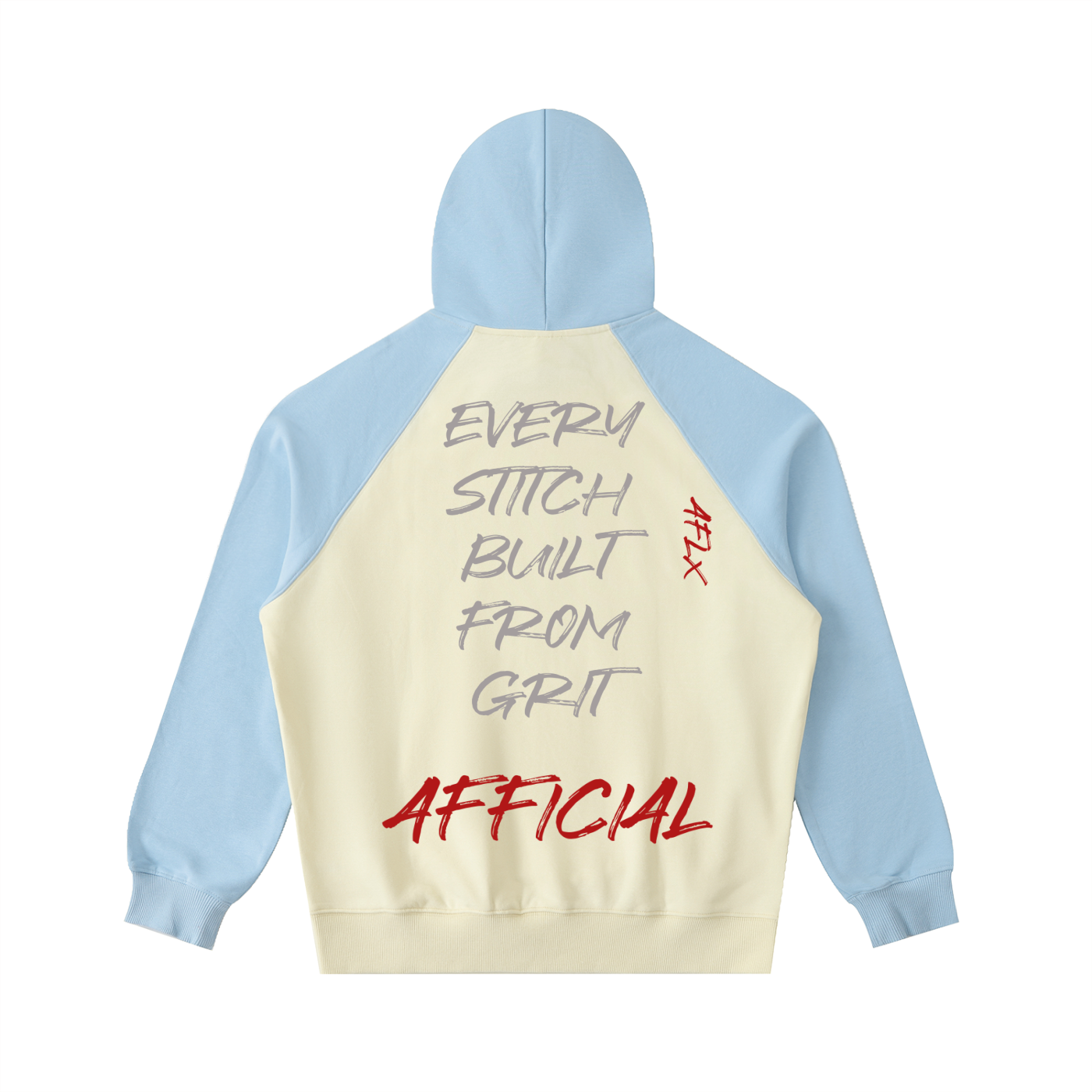 Color-Block Raglan Sleeve Hoodie