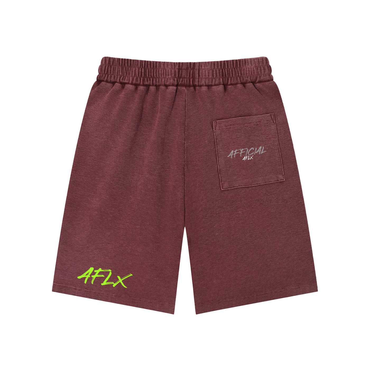 Mineral Wash Waffle Knit Shorts