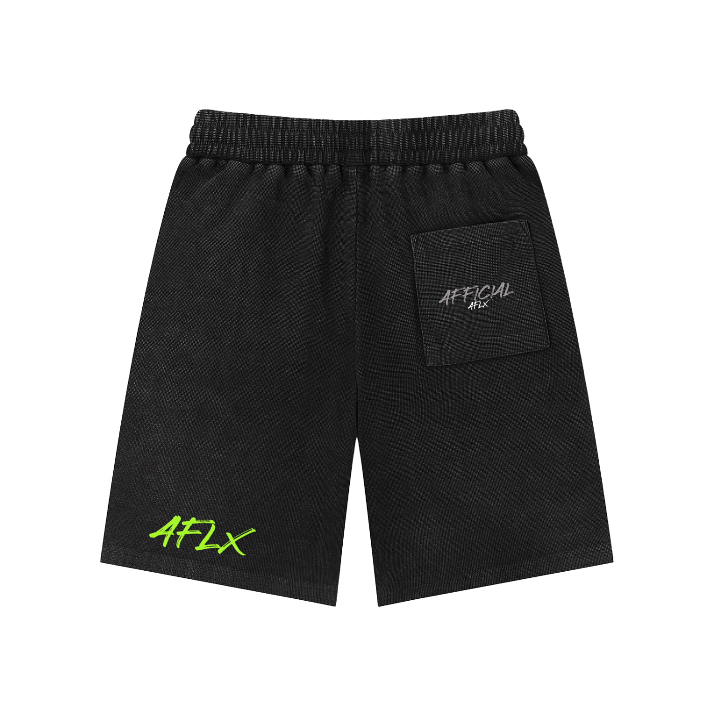 Mineral Wash Waffle Knit Shorts