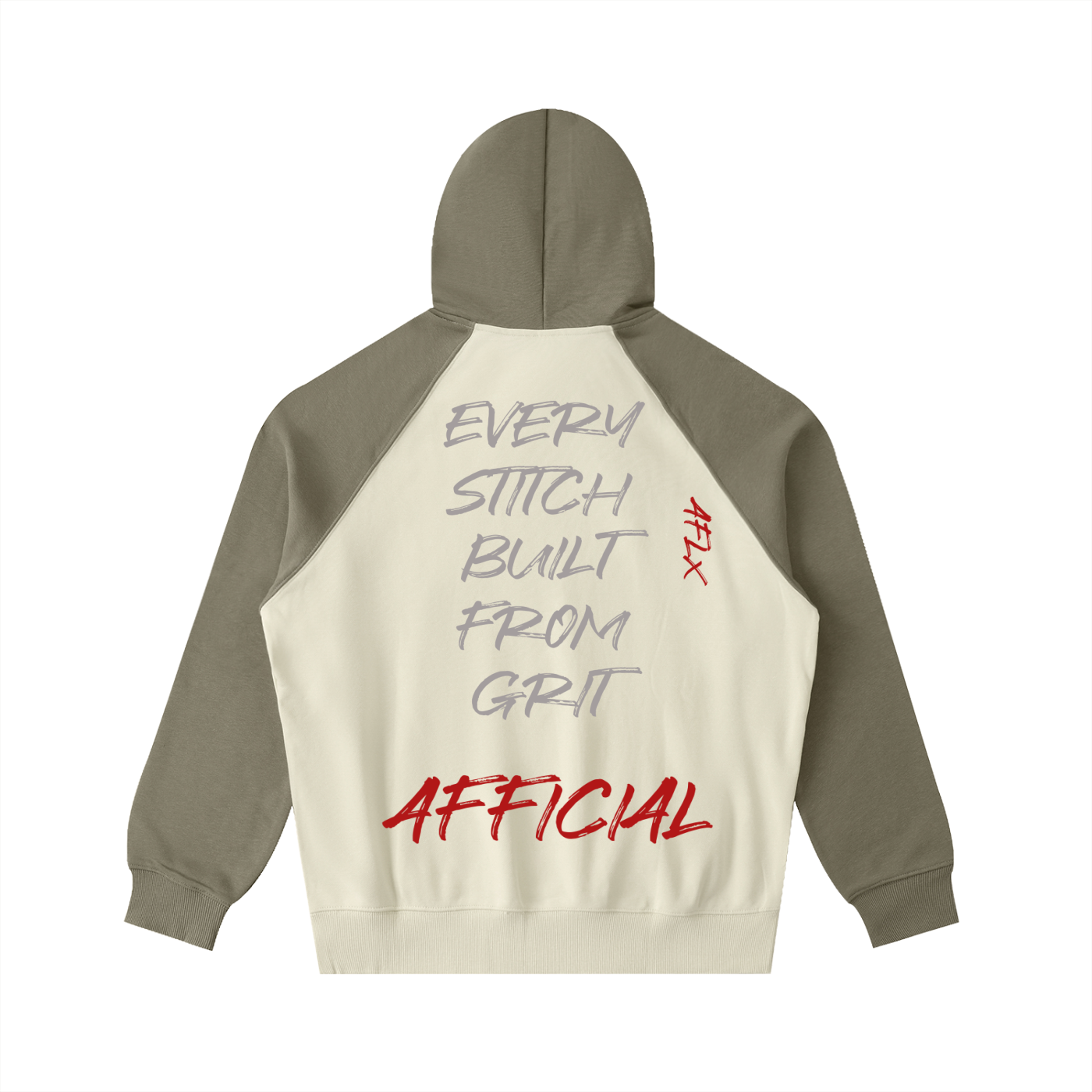 Color-Block Raglan Sleeve Hoodie