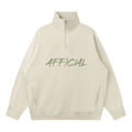 Quarter-Zip Drop Shoulder Sweatshirt