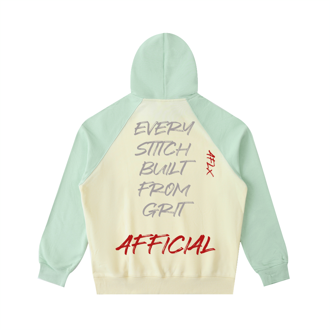 Color-Block Raglan Sleeve Hoodie