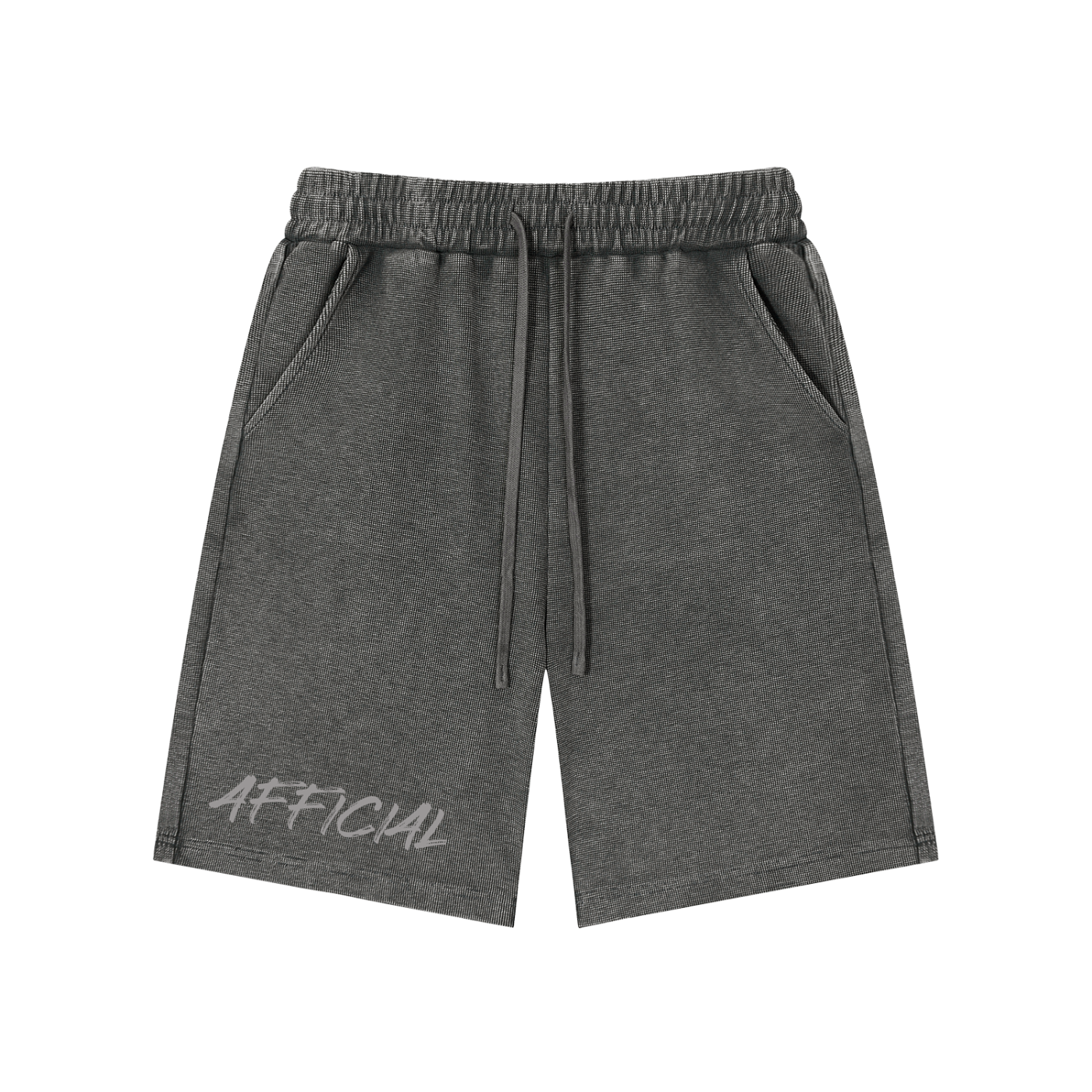 Mineral Wash Waffle Knit Shorts
