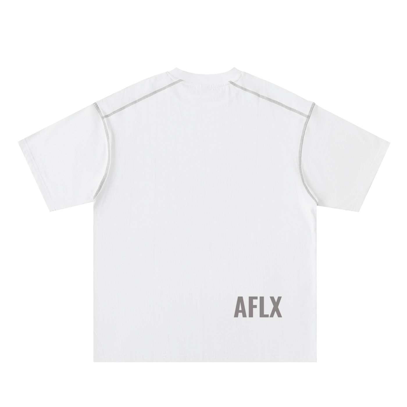 Oversized Contrast-Stitched Cotton Tee