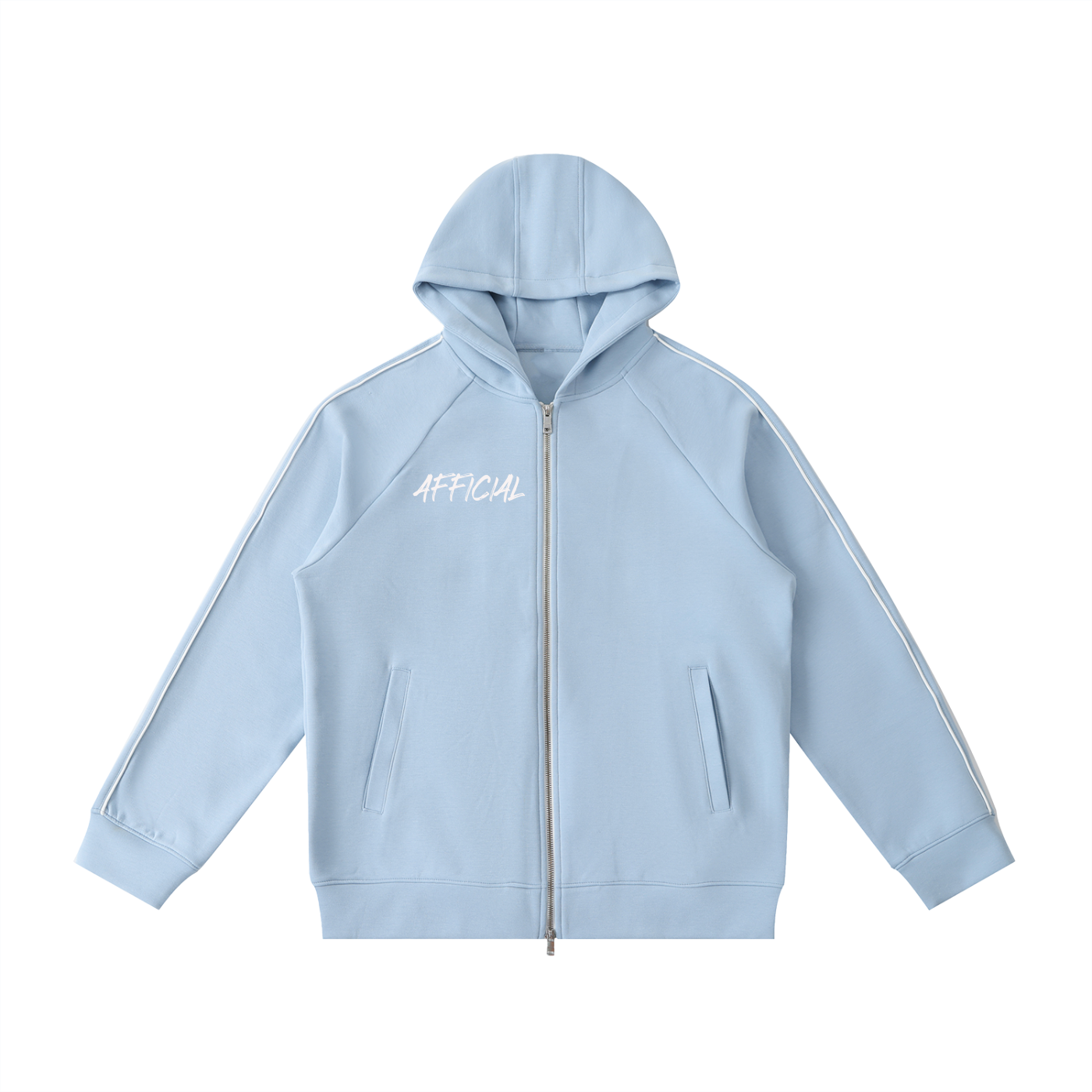 Heavyweight Raglan Sleeve Zip Hoodie