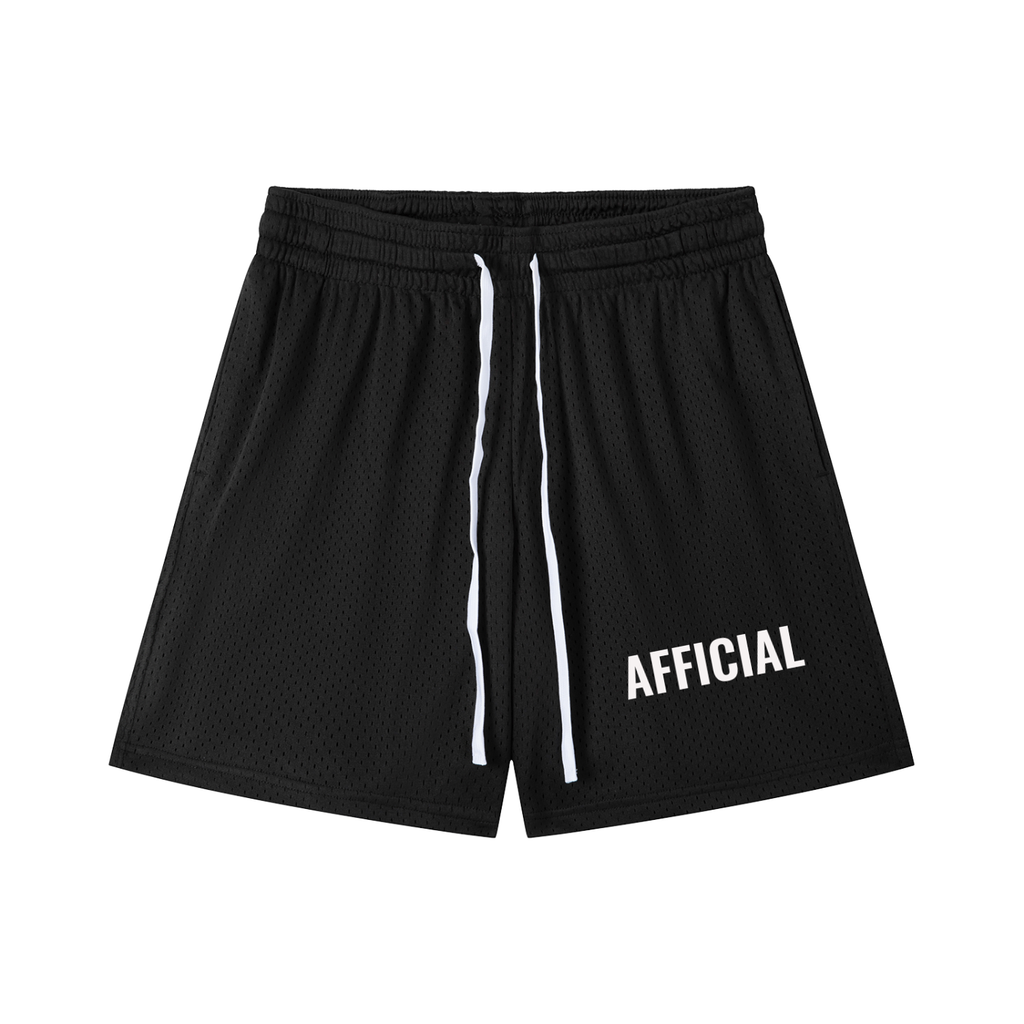 Mesh Drawstring Shorts