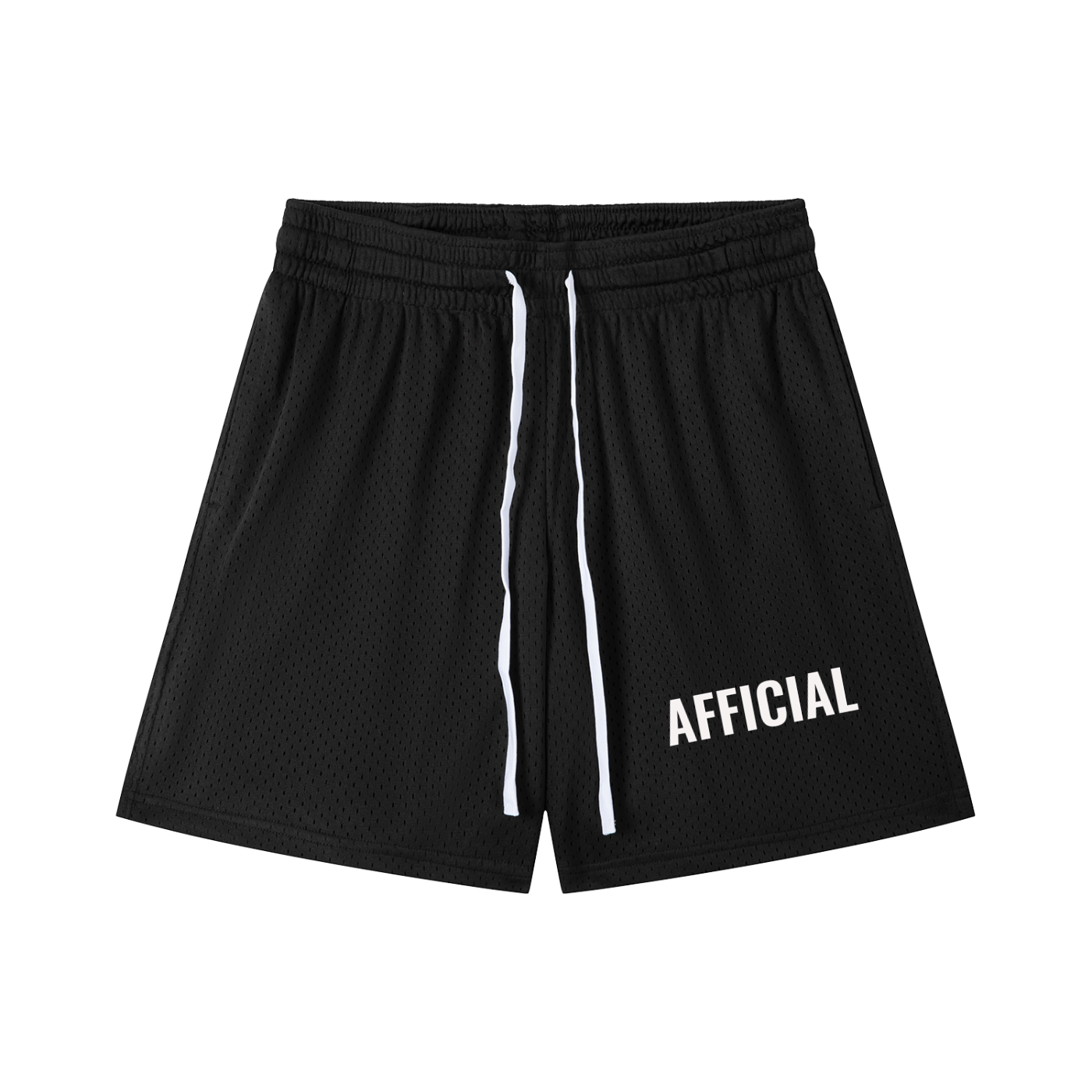 Mesh Drawstring Shorts