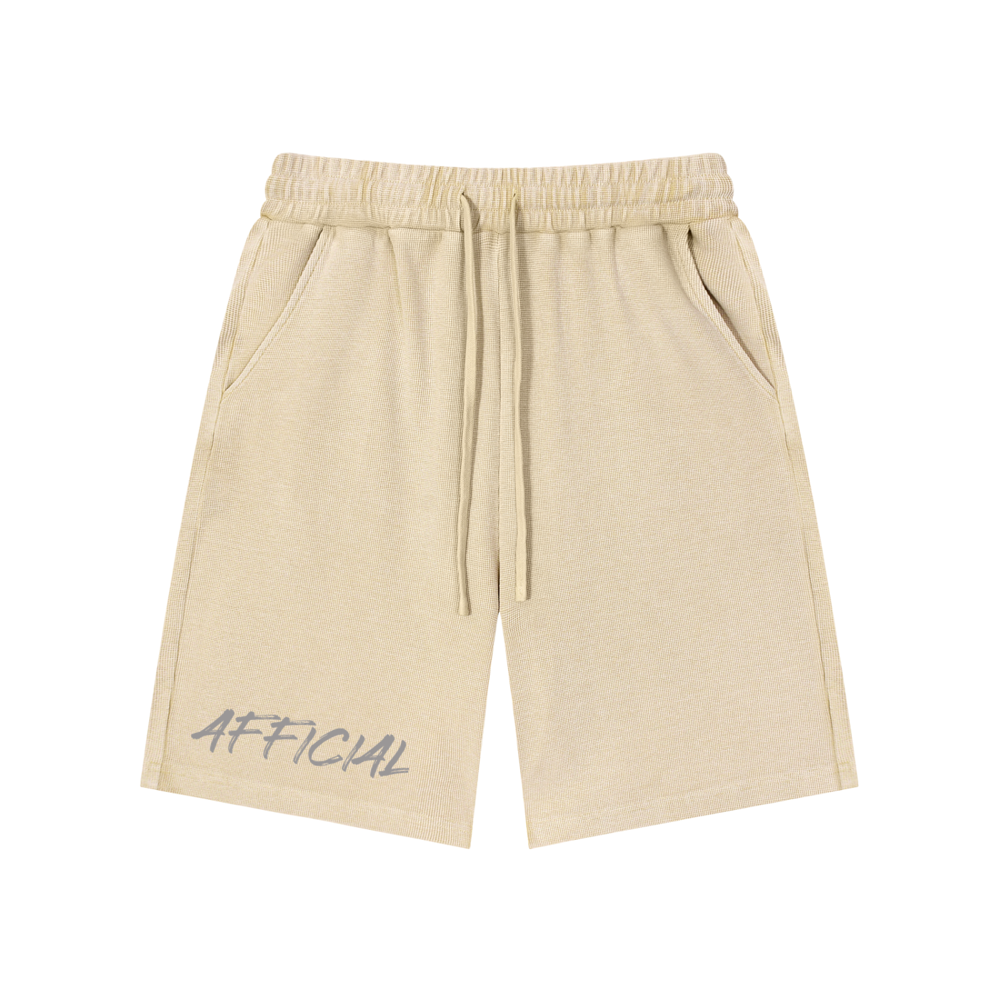 Mineral Wash Waffle Knit Shorts