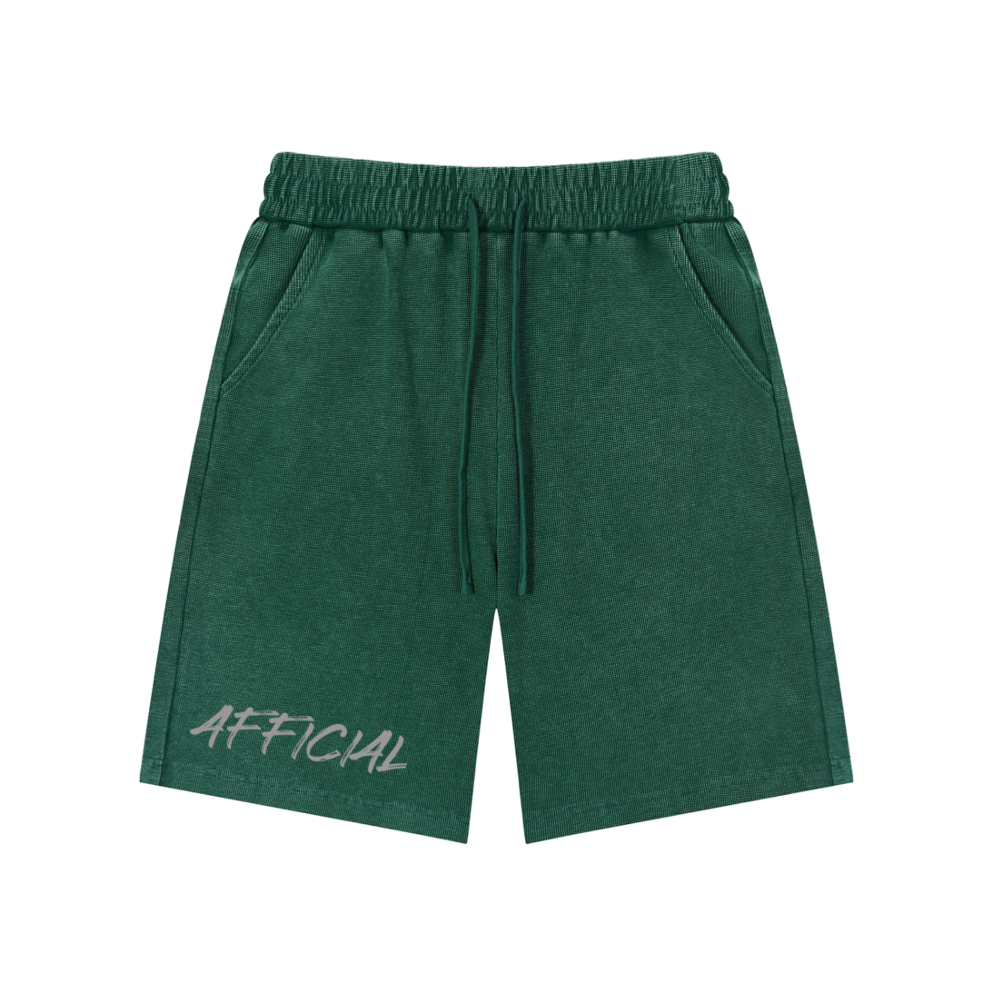 Mineral Wash Waffle Knit Shorts