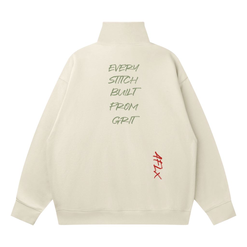 Quarter-Zip Drop Shoulder Sweatshirt