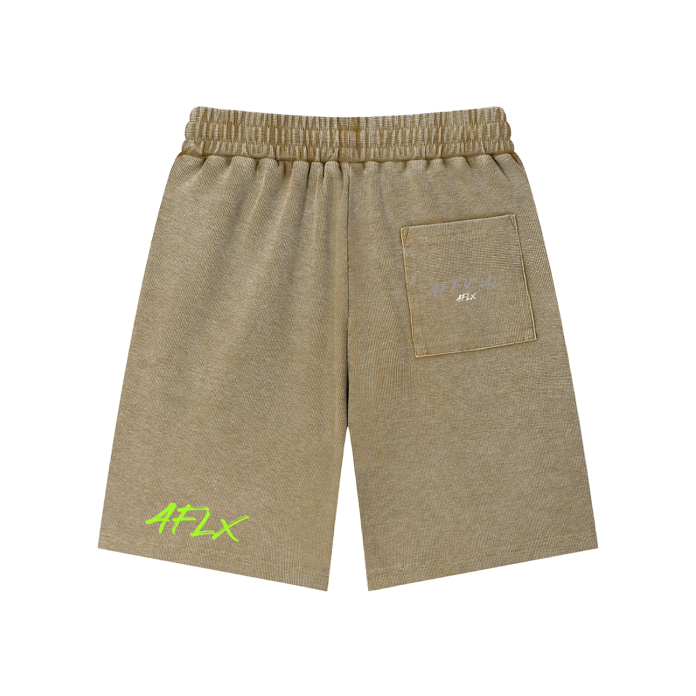 Mineral Wash Waffle Knit Shorts