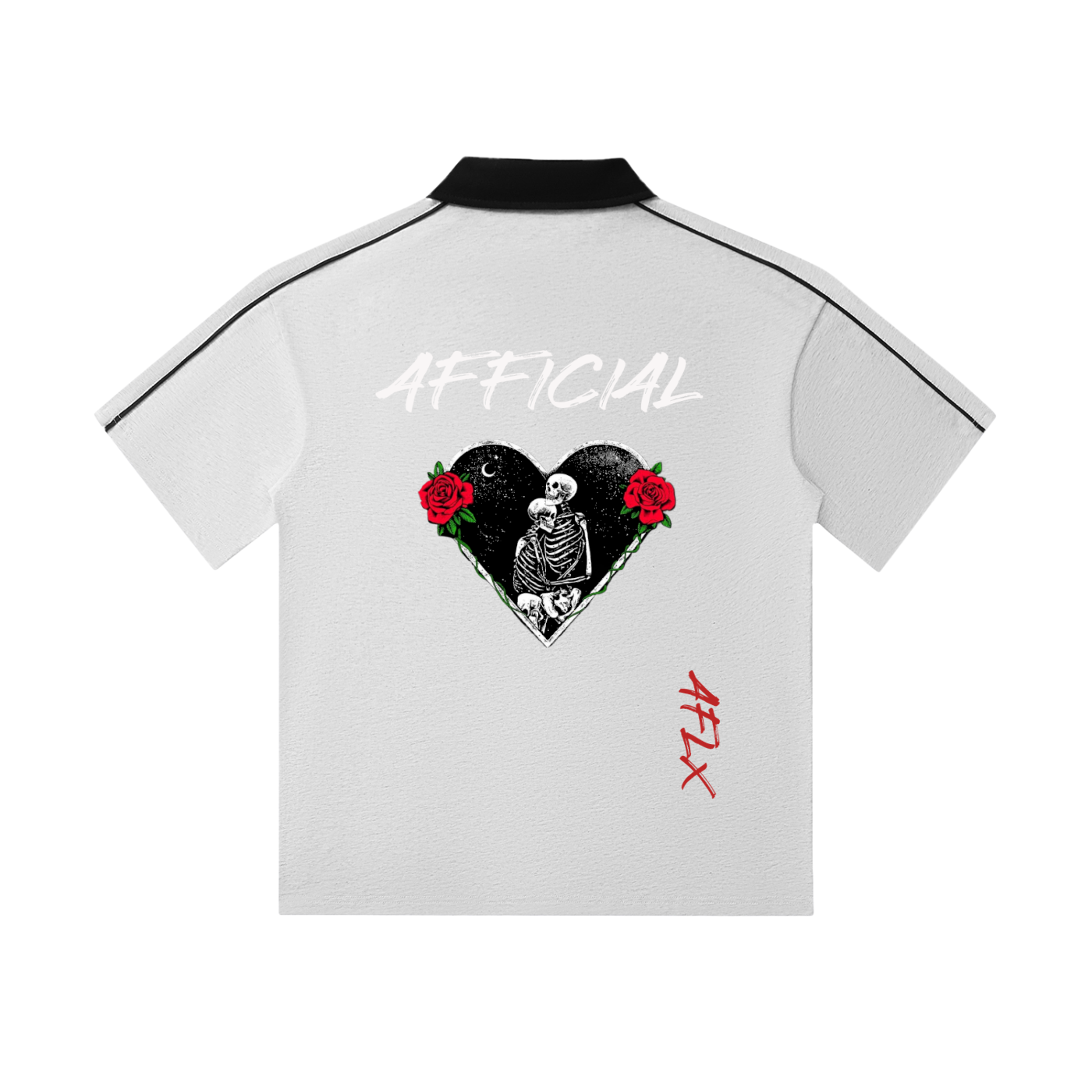 Contrast Collar Short-Sleeve Polo Shirt