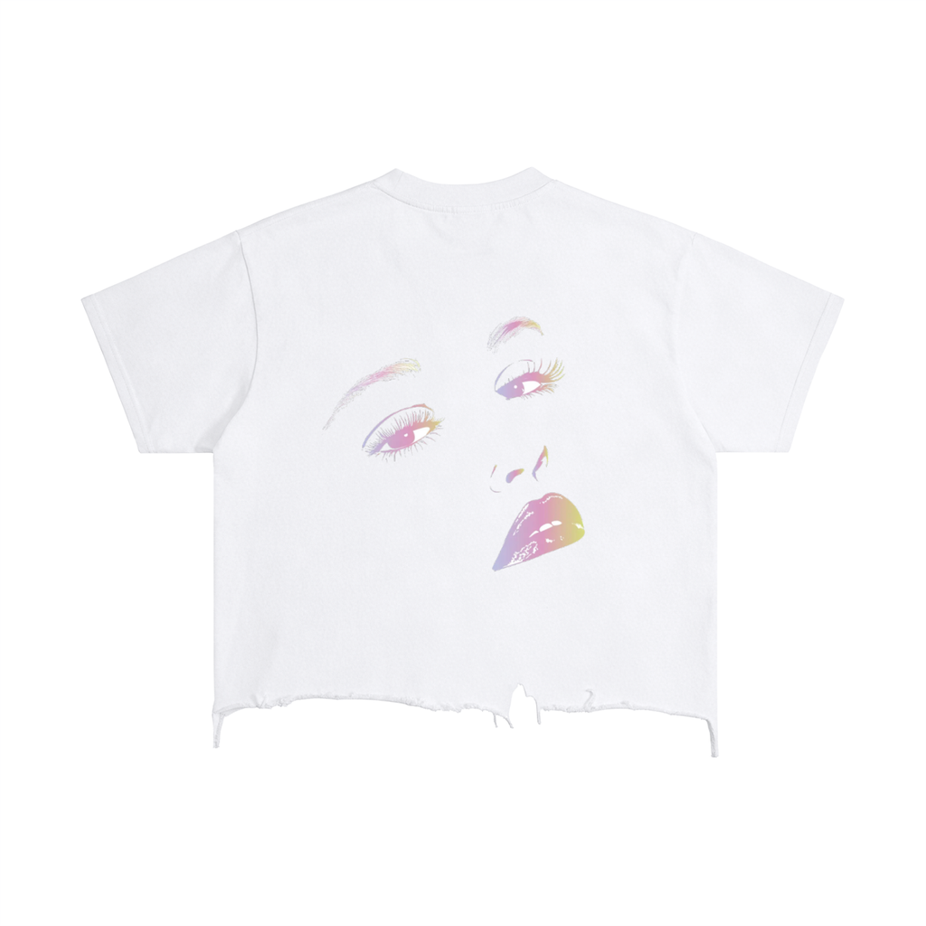 Vintage Wash Boxy Distressed Hem T-Shirt